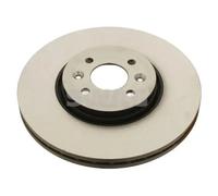 2x Disco de freno Eje delantero ventilación interna 60 93 0697 SWAG para RENAULT