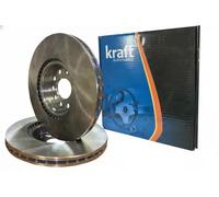 2x Disco de freno Eje delantero ventilación interna 6042770 KRAFT AUTOMOTIVE
