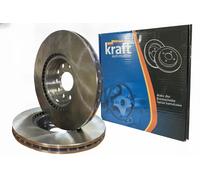 2x Disco de freno Eje delantero ventilación interna 6042780 KRAFT AUTOMOTIVE