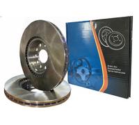 2x Disco de freno Eje delantero ventilación interna 6045475 KRAFT AUTOMOTIVE