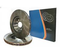 2x Disco de freno Eje delantero ventilación interna 6047016 KRAFT AUTOMOTIVE