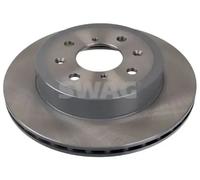 2x Disco de freno Eje delantero ventilación interna 84 92 8160 SWAG para OPEL