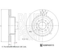 BLUE PRINT ADBP430115 Disco de freno