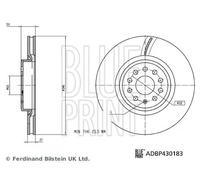 BLUE PRINT ADBP430183 Disco de freno