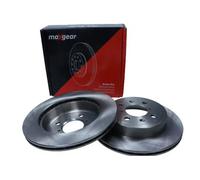 2x Disco de freno Eje delantero ventilado 19-1045 MAXGEAR para OPEL SUZUKI