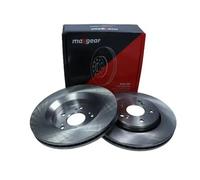 MAXGEAR 2x Disco de Freno Delantero Ø293 MM Ventilado para Honda Cr-V III Re _