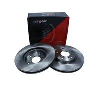 MAXGEAR 2x Disco de Freno Delantero Ø280 MM Ventilado para Honda Accord VII CL