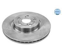 2x Disco de freno Eje delantero ventilado 30-15 521 0068 MEYLE para TOYOTA