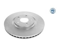 2x Disco de freno Eje delantero ventilado 36-15 521 0070/PD MEYLE para NISSAN