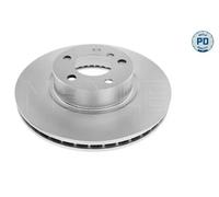 2x Disco de freno Eje delantero ventilado 383 521 0012/PD MEYLE para BMW X3 X4