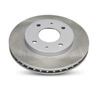 2x Disco de freno Eje delantero ventilado 60-05-522C ASHIKA para MITSUBISHI KIA