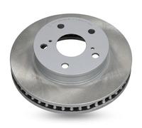 2x Disco de freno Eje delantero ventilado 602009C JAPKO para TOYOTA