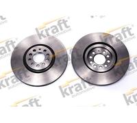 2x Disco de freno Eje delantero ventilado 6040360 KRAFT AUTOMOTIVE para VW AUDI