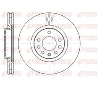 2x Disco de freno Eje delantero ventilado 61017.10 REMSA para FIAT CROMA
