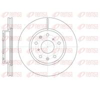 2x Disco de freno Eje delantero ventilado 61018.10 REMSA para FIAT SUZUKI