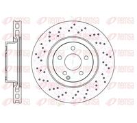 2x Disco de freno Eje delantero ventilado 61032.10 REMSA para MERCEDES-BENZ