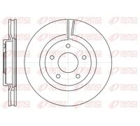 2x Disco de freno Eje delantero ventilado 61087.10 REMSA para NISSAN X-TRAIL II