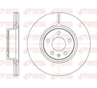 2x Disco de freno Eje delantero ventilado 61101.10 REMSA para AUDI A6 C6