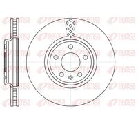 2x Disco de freno Eje delantero ventilado 61110.10 REMSA para AUDI Q5 A4 B8 A5
