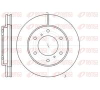 2x Disco de freno Eje delantero ventilado 61118.10 REMSA para MITSUBISHI