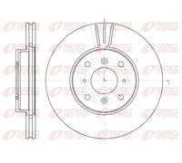 REMSA 2x Disco de Freno Delantero Ø281.8mm Ventilado para Honda Prelude IV Civic
