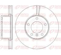 2x Disco de freno Eje delantero ventilado 61161.10 REMSA para MERCEDES-BENZ PUCH