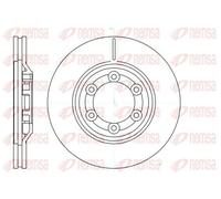 2x Disco de freno Eje delantero ventilado 61193.10 REMSA para ISUZU D-MAX I