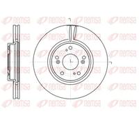 2x Disco de freno Eje delantero ventilado 61218.10 REMSA para HONDA ACCORD VII