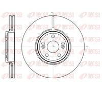 2x Disco de freno Eje delantero ventilado 61234.10 REMSA para RENAULT VEL SATIS