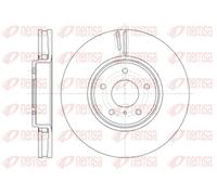 2x Disco de freno Eje delantero ventilado 61244.10 REMSA para INFINITI FX