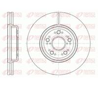 2x Disco de freno Eje delantero ventilado 61252.10 REMSA para LEXUS LS