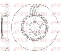 2x Disco de freno Eje delantero ventilado 61280.10 REMSA para VOLVO FORD