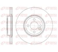 2x Disco de freno Eje delantero ventilado 61334.10 REMSA para MINI MINI Roadster
