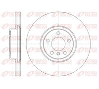 REMSA 2x Disco de Freno Delantero Ø347.8 MM Ventilado para BMW X5 E70 3.0d