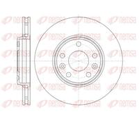 REMSA 2X Disco De Freno Delante Ø295.9mm Ventilado Para Renault Scénic III Grand
