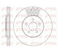2x Disco de freno Eje delantero ventilado 61361.10 REMSA para CHRYSLER SEBRING