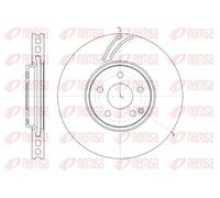 2x Disco de freno Eje delantero ventilado 61405.10 REMSA para MERCEDES-BENZ