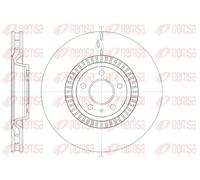 2x Disco de freno Eje delantero ventilado 61446.10 REMSA para AUDI A7 Sportback