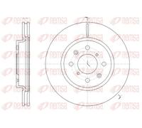 REMSA 2x Disco de Freno Delantero Ø255.8 MM Ventilado para Suzuki Swift IV Fz NZ
