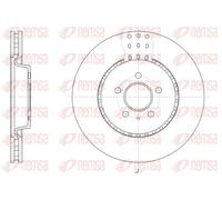 2x Disco de freno Eje delantero ventilado 61493.10 REMSA para AUDI A7 Sportback