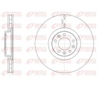2x Disco de freno Eje delantero ventilado 61498.10 REMSA para CITROËN C5 III C6