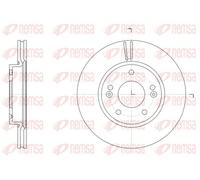 2x Disco de freno Eje delantero ventilado 61507.10 REMSA para HYUNDAI i30