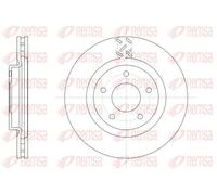 2x Disco de freno Eje delantero ventilado 61553.10 REMSA para DODGE MITSUBISHI