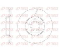 2x Disco de freno Eje delantero ventilado 61588.10 REMSA para VOLVO