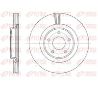 2x Disco de freno Eje delantero ventilado 61622.10 REMSA para NISSAN X-TRAIL III