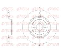 2x Disco de freno Eje delantero ventilado 61634.10 REMSA para MERCEDES-BENZ