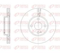 2x Disco de freno Eje delantero ventilado 61659.10 REMSA para MAZDA 2 Hatchback