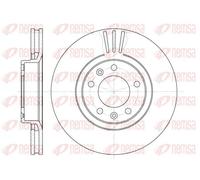 2x Disco de freno Eje delantero ventilado 6307.10 REMSA para CITROËN PEUGEOT