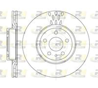 2x Disco de freno Eje delantero ventilado 6316.10 ROADHOUSE para ALFA ROMEO FIAT