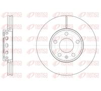 2x Disco de freno Eje delantero ventilado 6328.10 REMSA para AUDI VW SKODA SEAT
